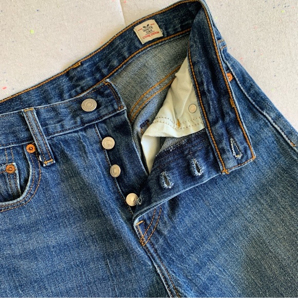 Levis White Oak Cone Denim Size 25 - Picture 9 of 11